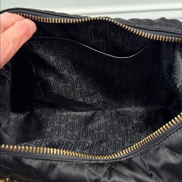 Kurt Geiger Black Quilted Shoulder Bag with Gold Chain and Raven 🐦‍⬛ - Picture 14 of 14